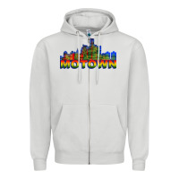 Dove Grey MOTOWN Zipper Hoodie - ArtChic
