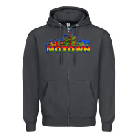 Smoke MOTOWN Zipper Hoodie - ArtChic
