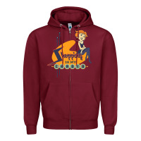 Burgundy the jetsons jane jetson shopping is my cardio premium t shirt Zipper Hoodie - ArtChic