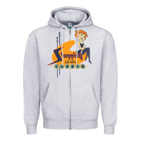 Heather Grey the jetsons jane jetson shopping is my cardio premium t shirt Zipper Hoodie - ArtChic