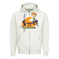 Oatmeal Heather the jetsons jane jetson shopping is my cardio premium t shirt Zipper Hoodie - ArtChic