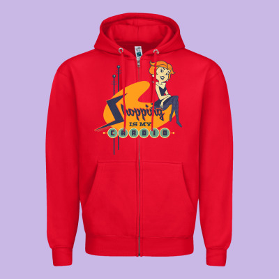 The Jetsons Jane Jetson Shopping Is My Cardio Premium T Shirt Zipper Hoodie Designed By Artchic