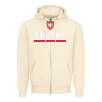 Sandshell Sporty Polska Flag And Emblem Polish Coat Of Arms Pullover Hoodie Zipper Hoodie - ArtChic