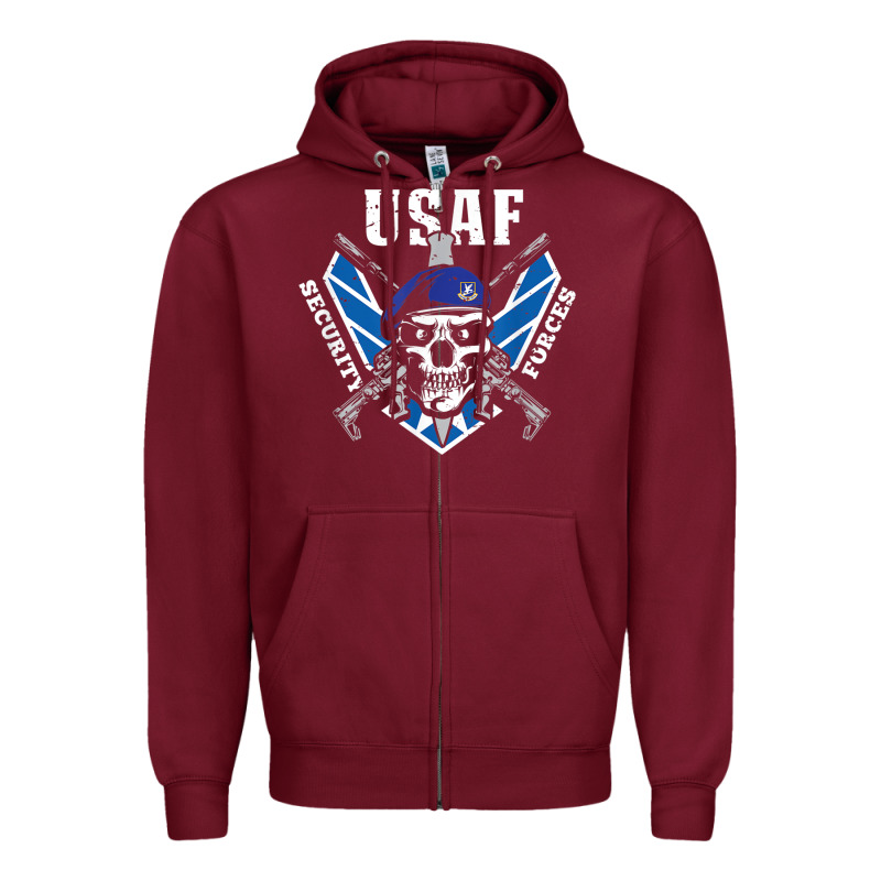 Us Air Force Security Forces Zipper Hoodie by ArtChic | Teevron