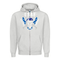 Dove Grey US Air Force Security Forces Zipper Hoodie - ArtChic