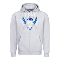 Heather Grey US Air Force Security Forces Zipper Hoodie - ArtChic