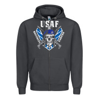 Smoke US Air Force Security Forces Zipper Hoodie - ArtChic