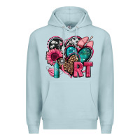 Blue Mist rt respiratory therapist hearts Premium Hoodie - Jasminsmagicworld