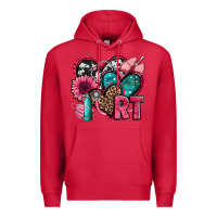 Cardinal rt respiratory therapist hearts Premium Hoodie - Jasminsmagicworld