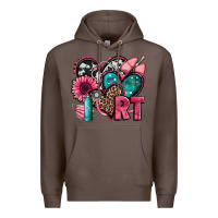 Coffee rt respiratory therapist hearts Premium Hoodie - Jasminsmagicworld