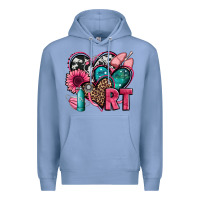 Colony Blue rt respiratory therapist hearts Premium Hoodie - Jasminsmagicworld
