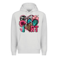 Dove Grey rt respiratory therapist hearts Premium Hoodie - Jasminsmagicworld