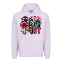 Lilac rt respiratory therapist hearts Premium Hoodie - Jasminsmagicworld