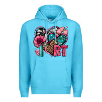 Ocean Blue rt respiratory therapist hearts Premium Hoodie - Jasminsmagicworld