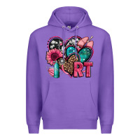 Purple rt respiratory therapist hearts Premium Hoodie - Jasminsmagicworld
