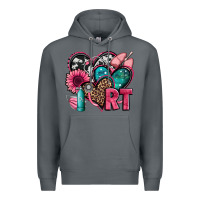 Rock rt respiratory therapist hearts Premium Hoodie - Jasminsmagicworld