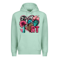 Seafoam rt respiratory therapist hearts Premium Hoodie - Jasminsmagicworld