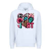 White rt respiratory therapist hearts Premium Hoodie - Jasminsmagicworld