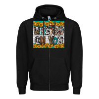 Black Western Wasted On You Zipper Hoodie - LillyAllenDesigns