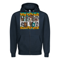 Navy Western Wasted On You Zipper Hoodie - LillyAllenDesigns