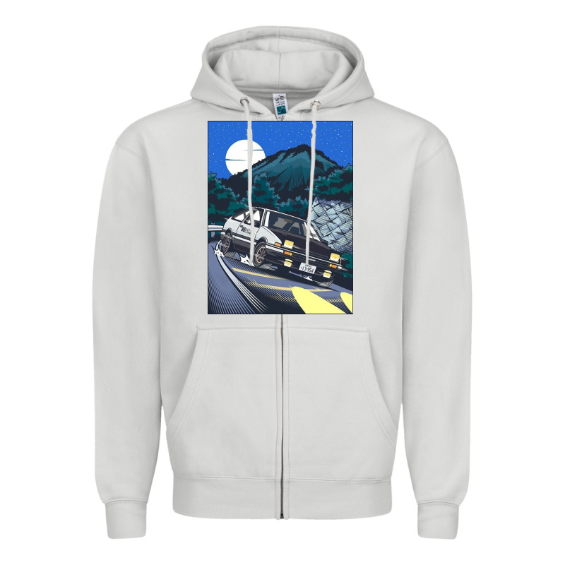 Initial D Poster Hipster Zipper Hoodie by ArtChic | Teevron