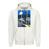 Oatmeal Heather initial d poster hipster Zipper Hoodie - ArtChic