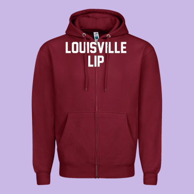 Louisville Lip Zipper Hoodie Designed By Artchic