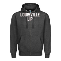 Charcoal Heather louisville lip Zipper Hoodie - ArtChic