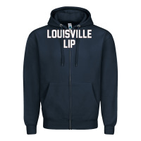 Navy louisville lip Zipper Hoodie - ArtChic
