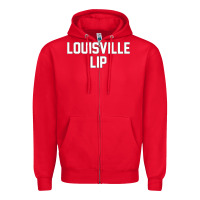 Red louisville lip Zipper Hoodie - ArtChic