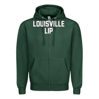 Sports Green louisville lip Zipper Hoodie - ArtChic
