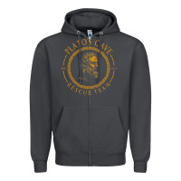 Smoke platos cave rescue team ancient greek philosophy p Zipper Hoodie - ArtChic