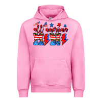 Fuchsia Pink all american mimi Urban Hoodie - AdoDesignShop