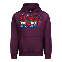 Mauve Wine all american mimi Urban Hoodie - AdoDesignShop