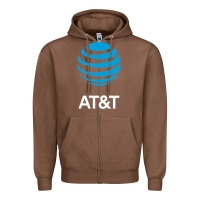 Chestnut At&t Zipper Hoodie - ArtChic