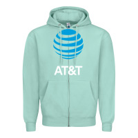 Seafoam At&t Zipper Hoodie - ArtChic