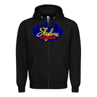 Black skyline chili Zipper Hoodie - ArtChic