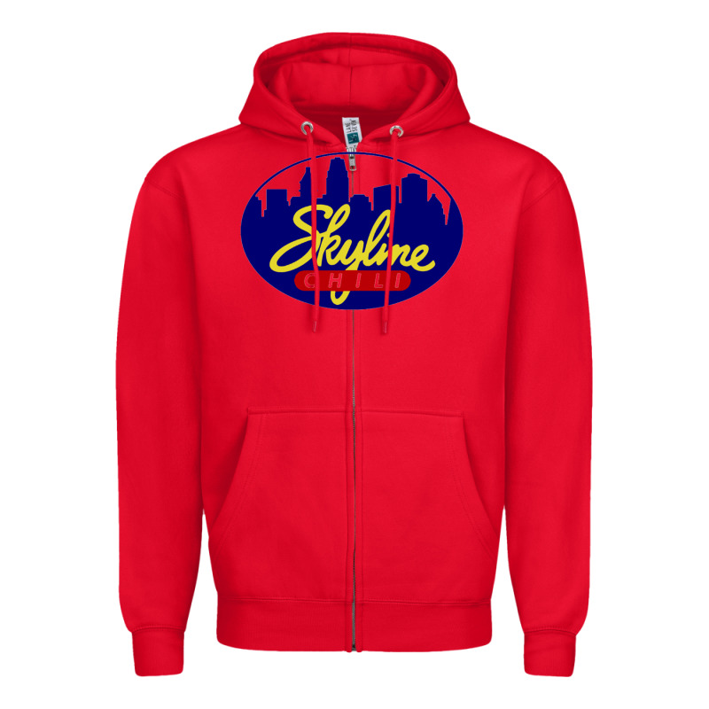 Skyline Chili Zipper Hoodie by ArtChic | Teevron