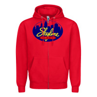 Red skyline chili Zipper Hoodie - ArtChic