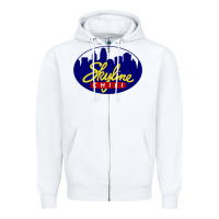 White skyline chili Zipper Hoodie - ArtChic