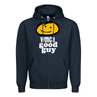 Navy wmca good guy Zipper Hoodie - ArtChic