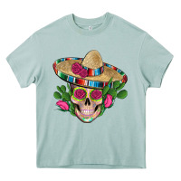 Arona mexican skull sombrero roses cactus serape Heavy Core Tee - Artiststas