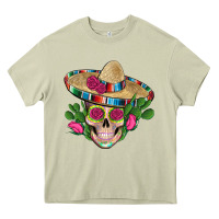 Mossy mexican skull sombrero roses cactus serape Heavy Core Tee - Artiststas