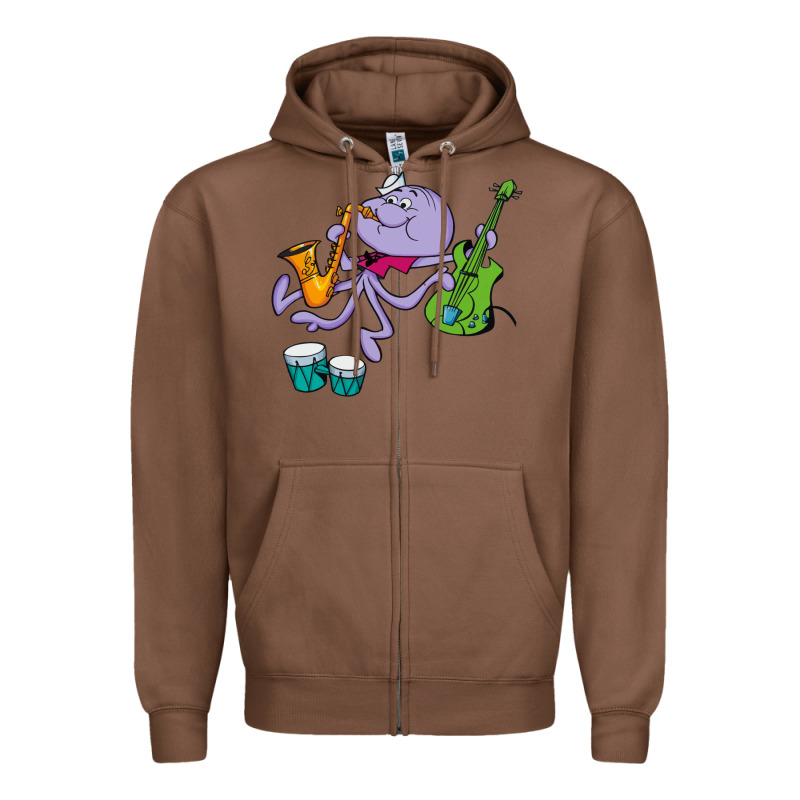 Squiddly Diddly Zipper Hoodie by ArtChic | Teevron