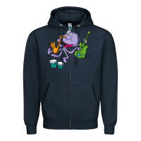 Navy squiddly diddly Zipper Hoodie - ArtChic