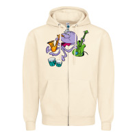 Sandshell squiddly diddly Zipper Hoodie - ArtChic