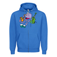 True Royal squiddly diddly Zipper Hoodie - ArtChic
