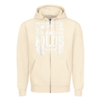 Sandshell Coffee And Kilos Weightlifting Gift Zipper Hoodie - ArtChic