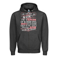 Charcoal Heather Aunt I m A Big Cup Of Wonderful Funny Aunt Gift Tee Zipper Hoodie - trangStudio