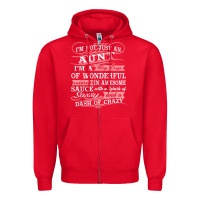 Red Aunt I m A Big Cup Of Wonderful Funny Aunt Gift Tee Zipper Hoodie - trangStudio